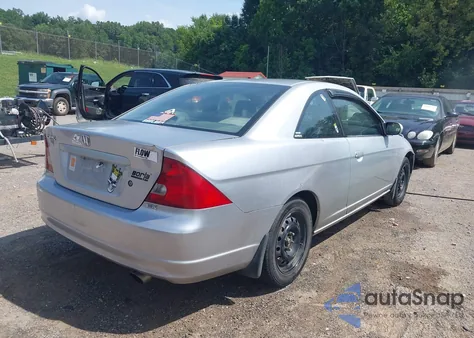 2001 Honda Civic Ex из США, поврежденный, VIN 1HGEM22911L086826